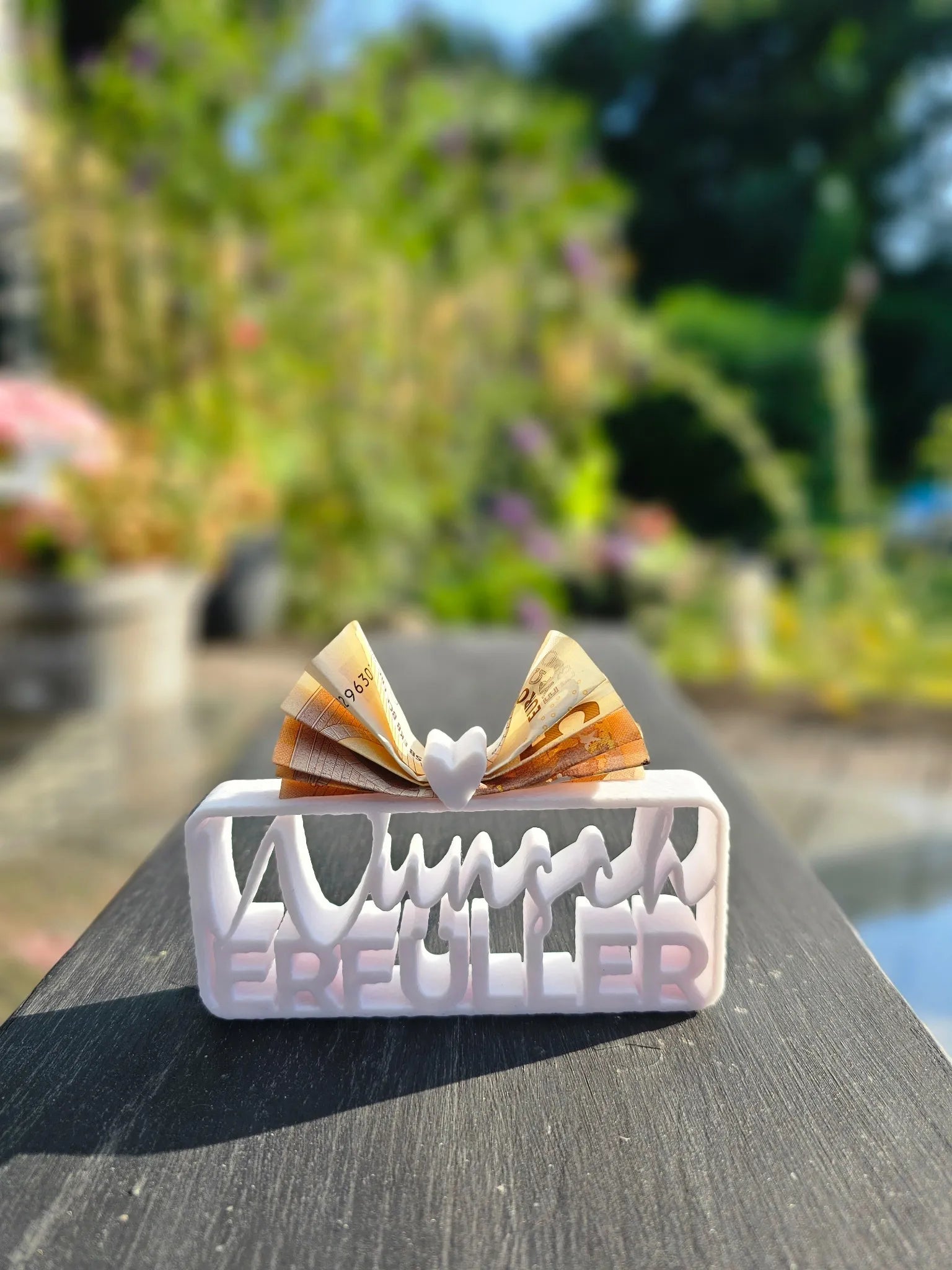 3D-gedruckter Aufsteller mit Geldschein – Scheinbar perfekt für Geburtstag, Hochzeit oder einfach mal so