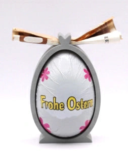 CashEgg in Grau als kreative Geldgeschenk Idee zu Ostern mit eingelegtem Schokoladen-Überraschungsei von MUDIVO