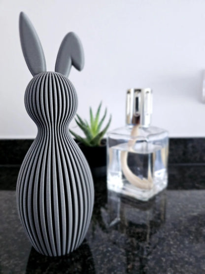 Loppi Lop Bunny – grauer Schlappohr-Hase im 3D-Druck, charmant & dekorativ.